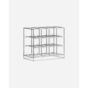 Vínrekki f/ 12 flöskur, silfur