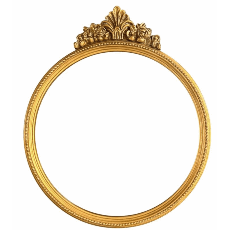 QUEEN hringspegill - brass
