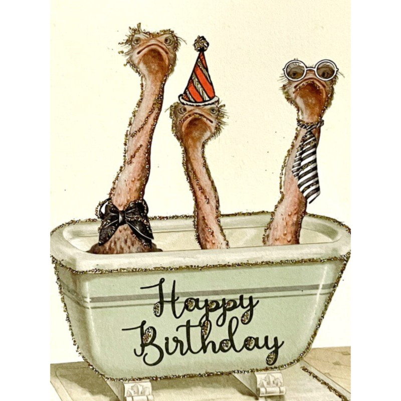 Kort - "Happy Birthday"