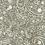Servíettur - Paisley pattern, græn
