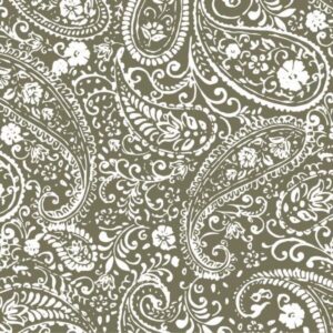 Servíettur - Paisley pattern, græn