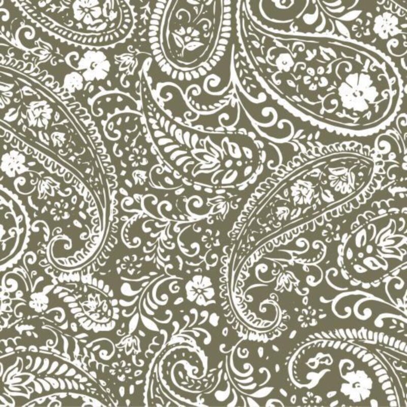 Servíettur - Paisley pattern, græn