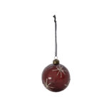 STAR - Jólakúla, burgundy