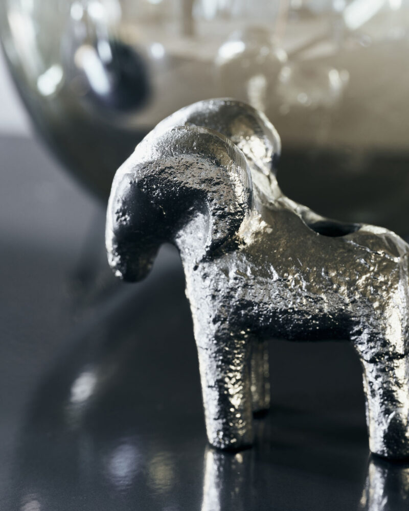 Kertastjaki Ram antique silfur h:7cm - Image 2