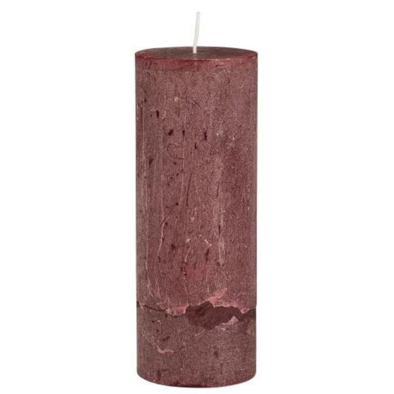 RUSTIC - Kubbakerti, rautt 18cm