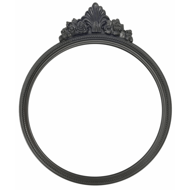 QUEEN hringspegill - svartur