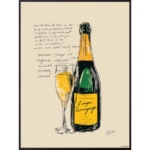 Mynd - Champagne day, 30x40cm