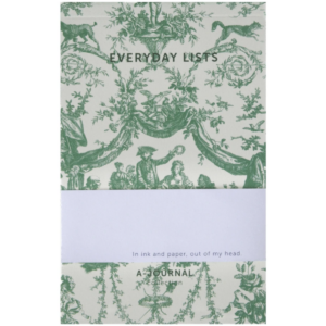 A.Journal - Notepad,  Toile de Jouy green