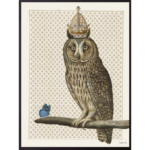 Mynd - King Owl, 30x40cm