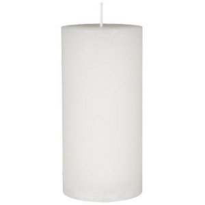 RUSTIC - Kubbakerti, hvítt 14cm