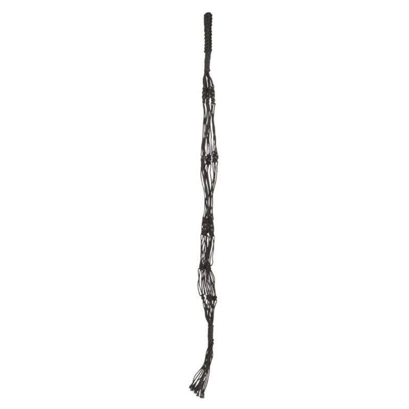 Jute blóma hengi, svart með kúlum - Image 2