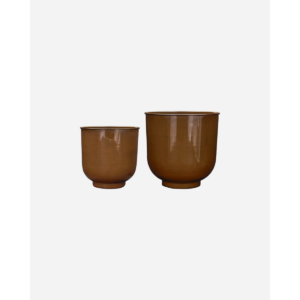 COVE - Blómapottar, brúnt sett