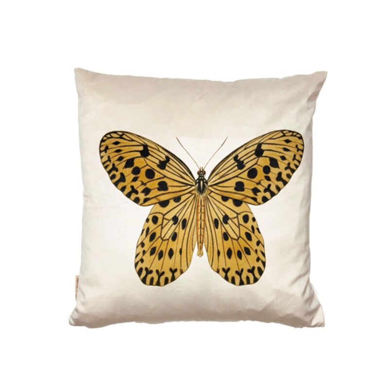 YELLOW BUTTERFLY - Púði, 50cm