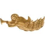 Upphengisskraut - engill m/luður, brass