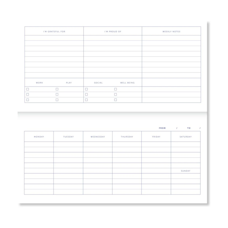 A. Journal - Deskplanner, stripes Yellow - Image 2