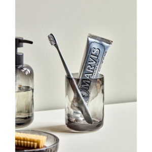 Wah, grátt gler tumbler h:10,5 d:7,2cm