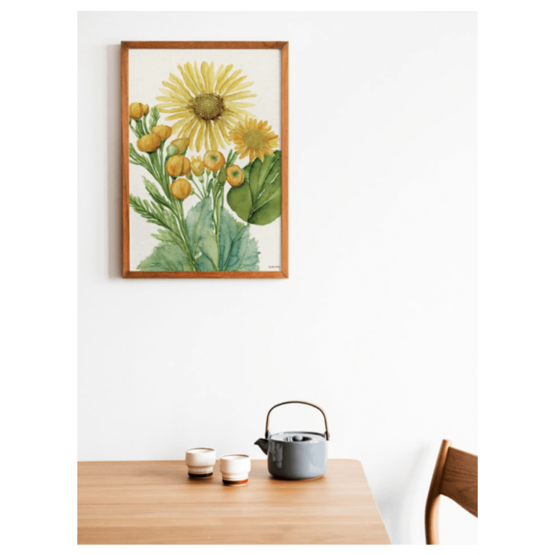 Mynd - Yellow Flower, 20x25cm - Image 3