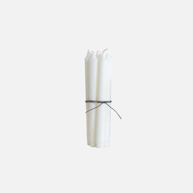 Stjakakerti - Hvít, 24cm