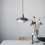 BOSTON - Loftljós, antík brúnt minna