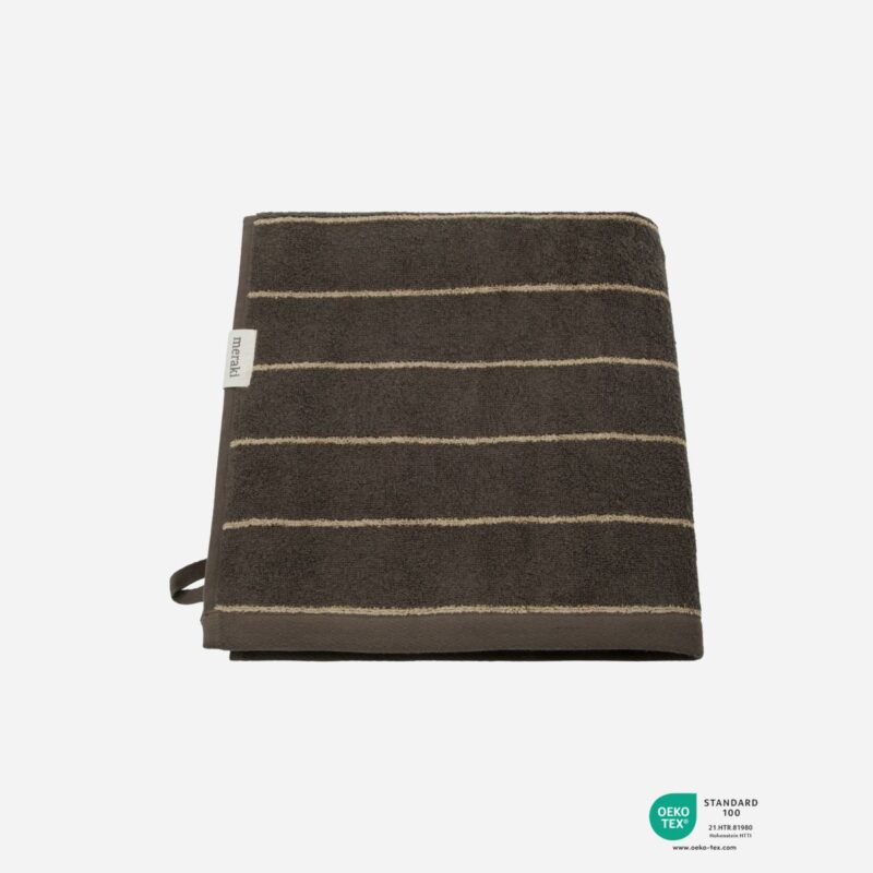 STRIPE - Handklæði, Army 70x140cm