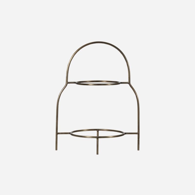 SANA - 2 hæða standur, brass 17.2cm