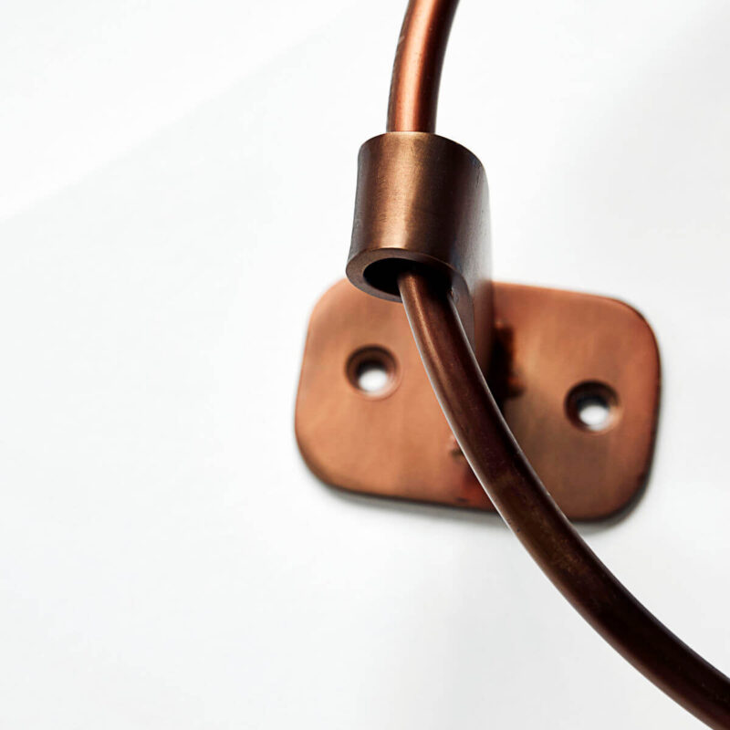 PATI - Hringlótt Handklæðaslá, brún brass - Image 3