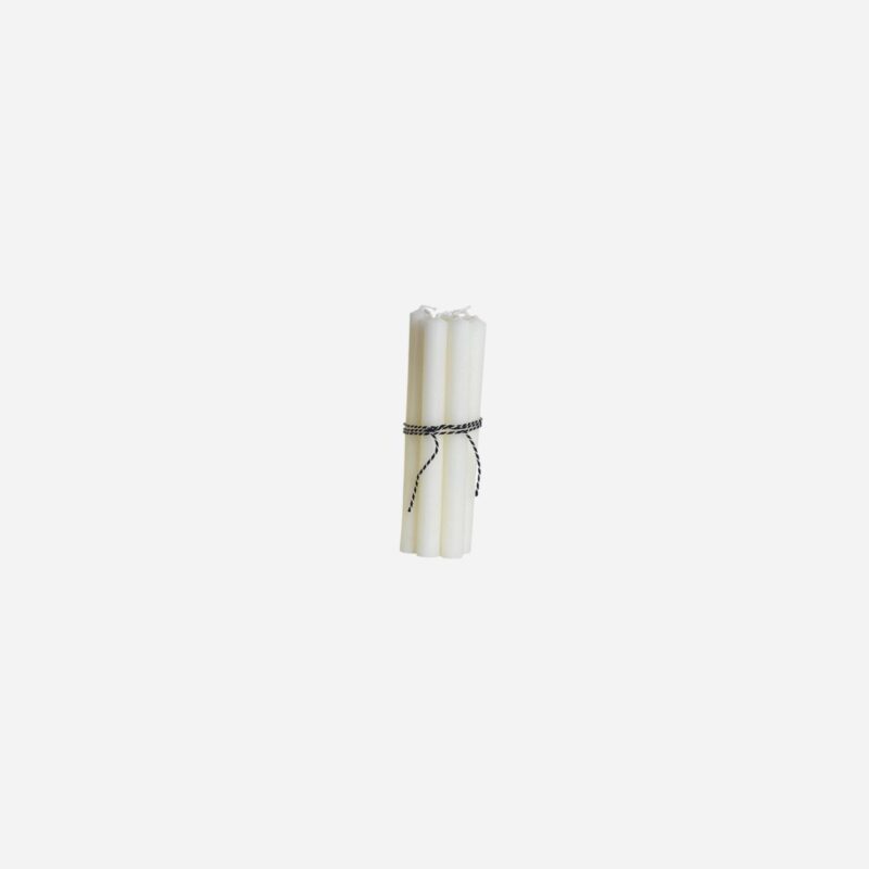 Mjótt kerti - Hvítt, 13cm