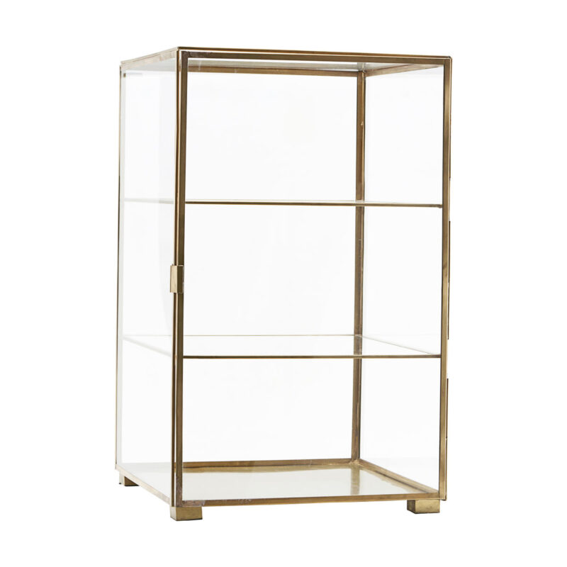 GLASS - Glerskápur, brass h:56.6cm 35x35cm - Image 3