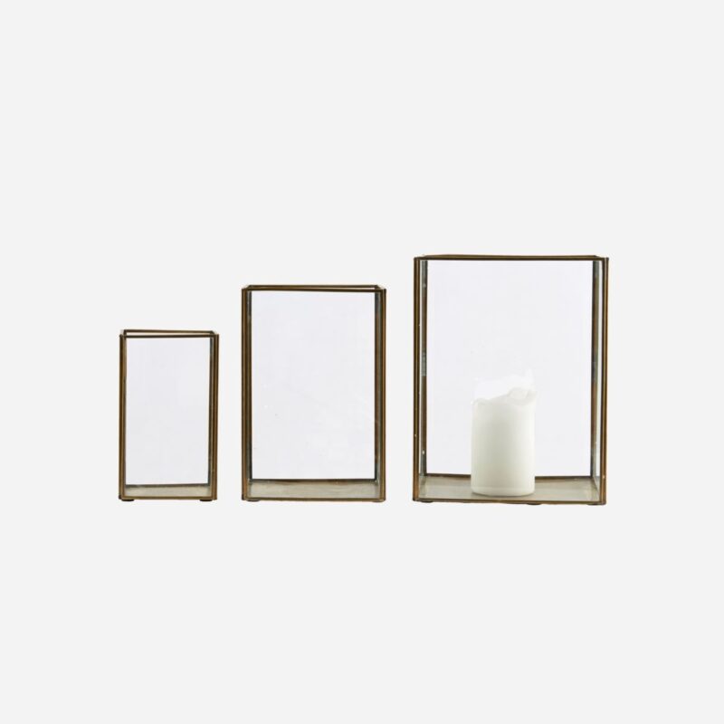 PILLAR - Glerbox, brass sett
