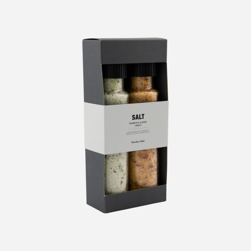 Gjafasett - Parmesan&Basil og Chilli salt