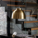 BOWL - Loftljós, brass 35cm