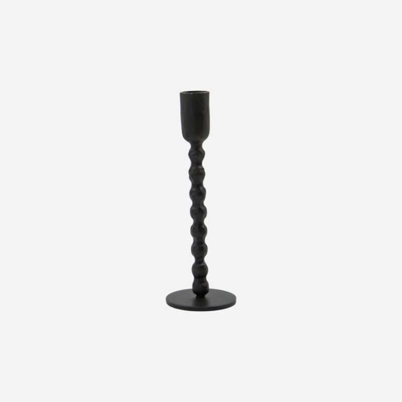 MALA - kertastjaki, svartur 18cm
