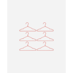 WIRE - Herðatré, rauð 6stk