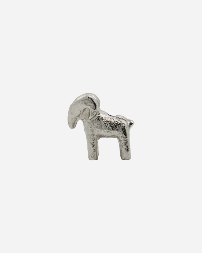 Kertastjaki Ram antique silfur h:7cm