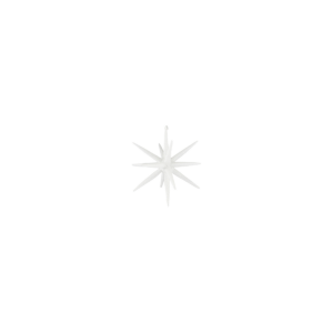 SPIKE - Jólakúla, hvít 12cm