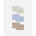 GREETING - Kort m/umslag 6stk