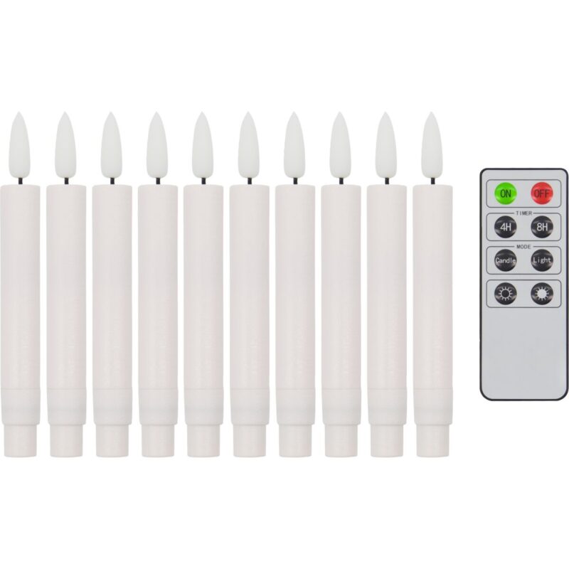 LED mjó kerti m/ fjárstýringu, 10sk