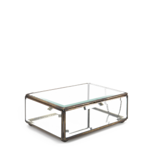 Bisel glerbox m/loki 15x10x7cm