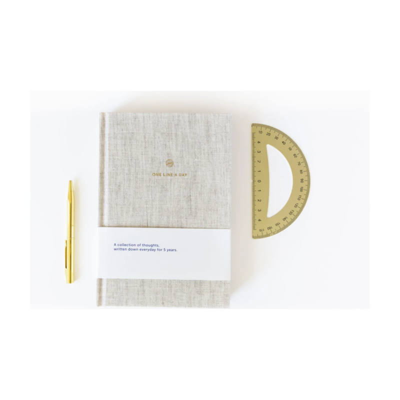 A. Journal - One Line A Day journal, Linen - Image 2