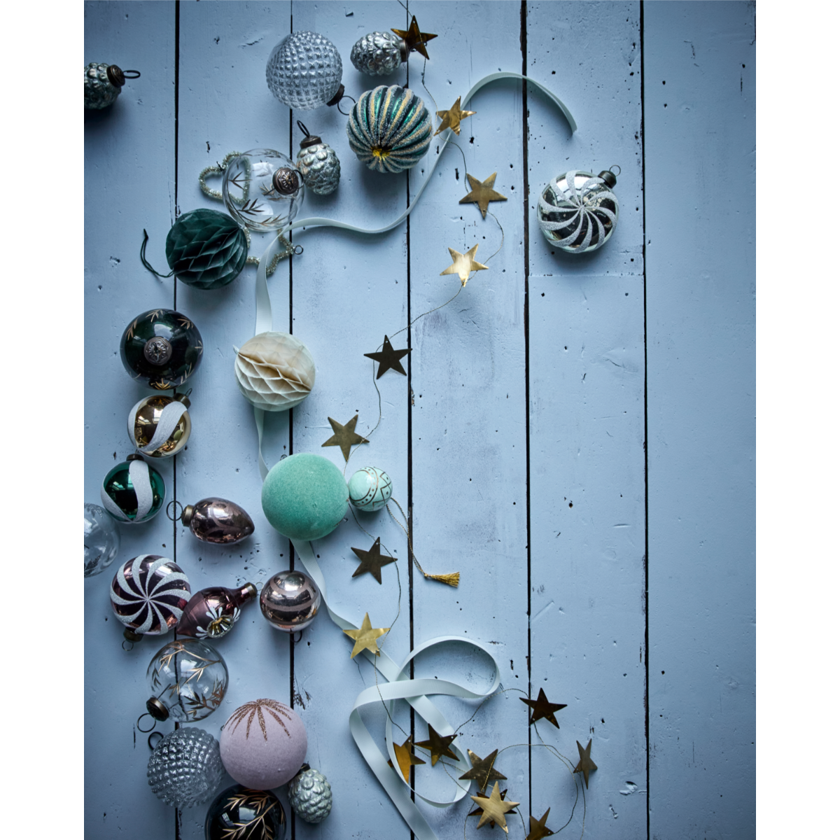STARS - Skrautlengja, brass 150cm - Image 3