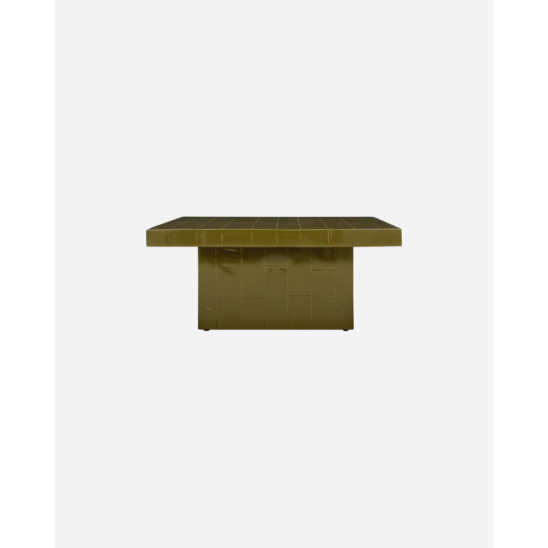 BRICK - Sófaborð, mustard 100x100cm