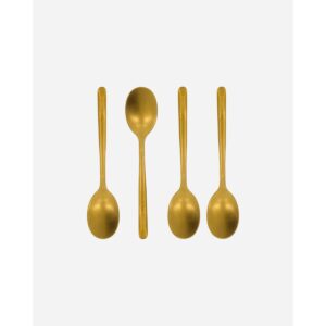 SPOON - Gylltar teskeiðar, 4stk