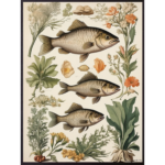 Mynd Vivid fish 20x25cm án ramma