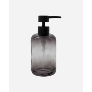 Wah, grátt gler sápuhaldari h:17 d:7,4cm