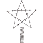 CONNECT - Jólatréstoppur, antique copper