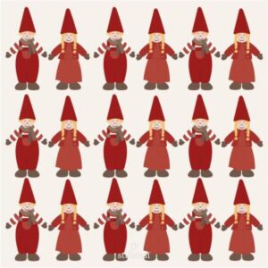 Servíettur - Santa's helpers, 20stk