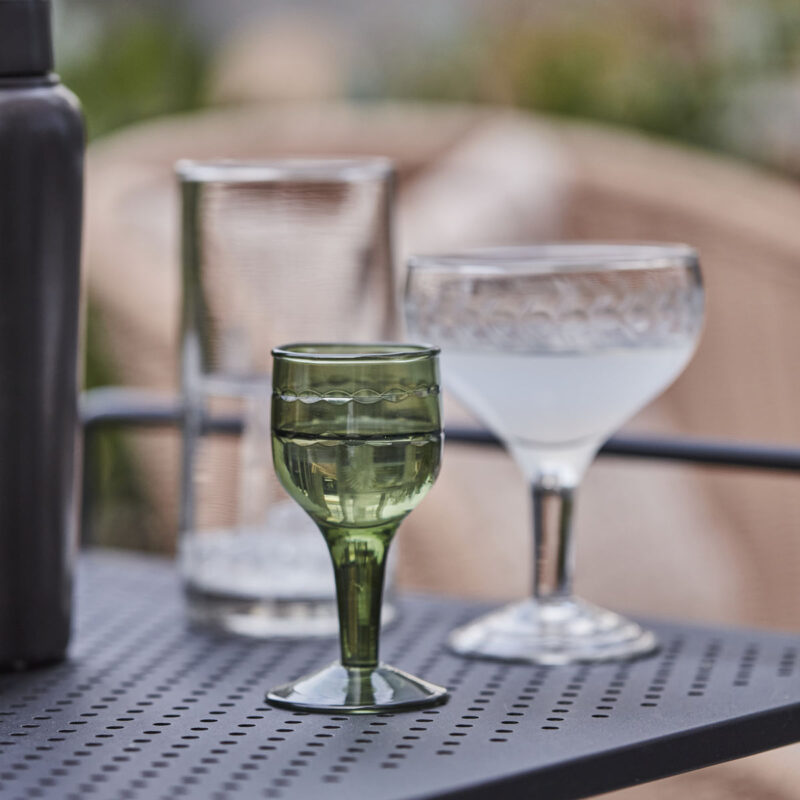 VINTAGE - Púrtvíns glas, grænt - Image 3