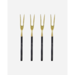 FORK - Tapas gafflar, antique brass 4stk