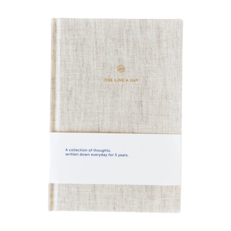 A. Journal - One Line A Day journal, Linen