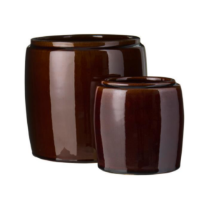 SAIGON - blómapottar, brúnt sett